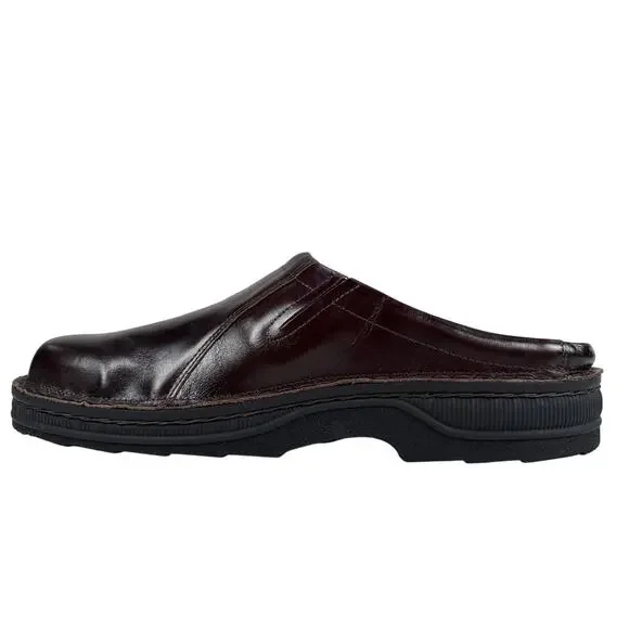 Naot Bjorn Clog Slip On Casual Mens 14 14.5 EU 47 Walnut Leather Cork Footbed